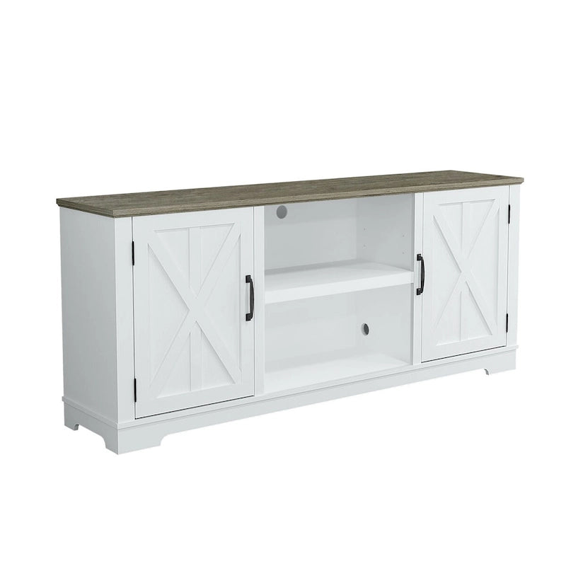 70" TV-Schrank für Farmhouse-Stil bis zu 75" TVs