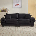 Sofa mit Cordbezug und tiefer Sitzfläche – 213 cm L x 81 cm B x 81 cm H