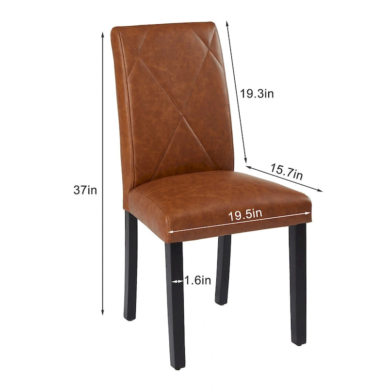 Gepolsterte Esszimmerstühle mit gepolsterter Sitzfläche und Rückenlehne (2er-/4er-/6er-Set)
