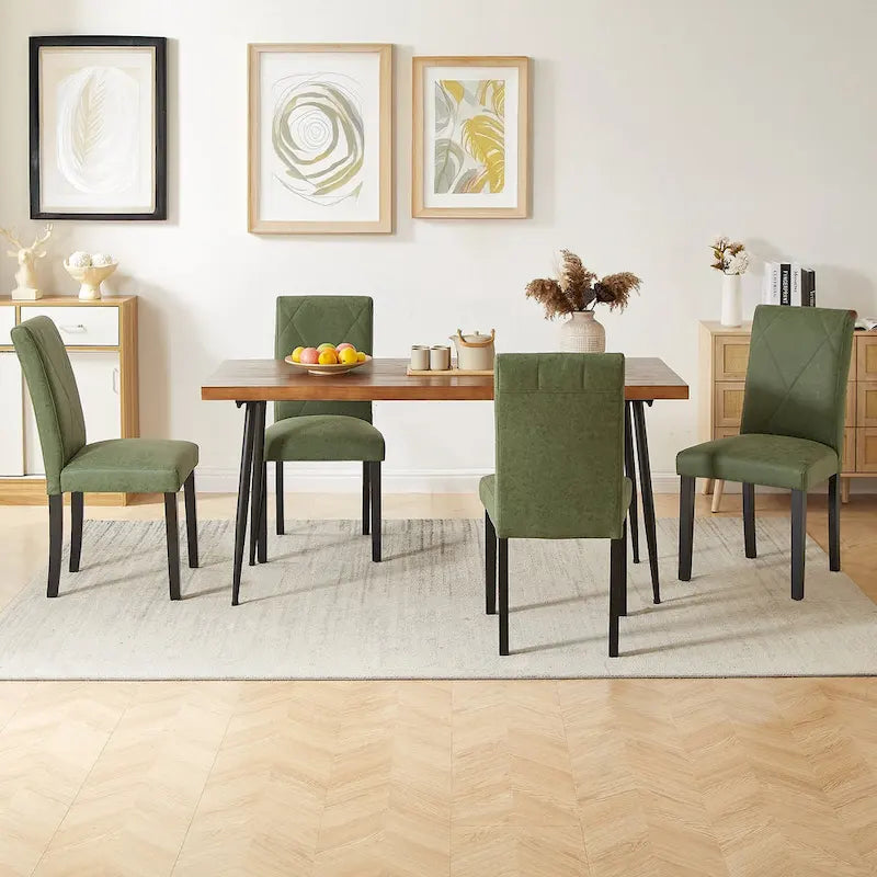 Gepolsterte Esszimmerstühle mit gepolsterter Sitzfläche und Rückenlehne (2er-/4er-/6er-Set)