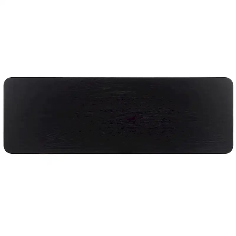 Konsole aus massivem Gummibaumholz mit Eichenfurnier – 54B x 18T x 30H