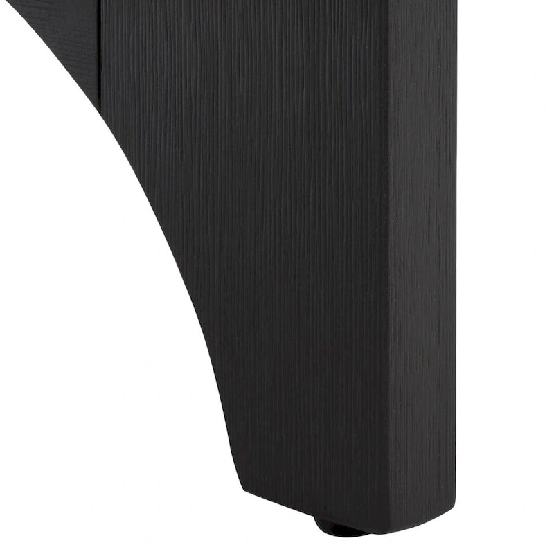 Konsole aus massivem Gummibaumholz mit Eichenfurnier – 54B x 18T x 30H