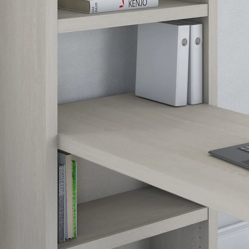 56W Bücherregal-Schreibtisch mit verstellbaren Einlegeböden